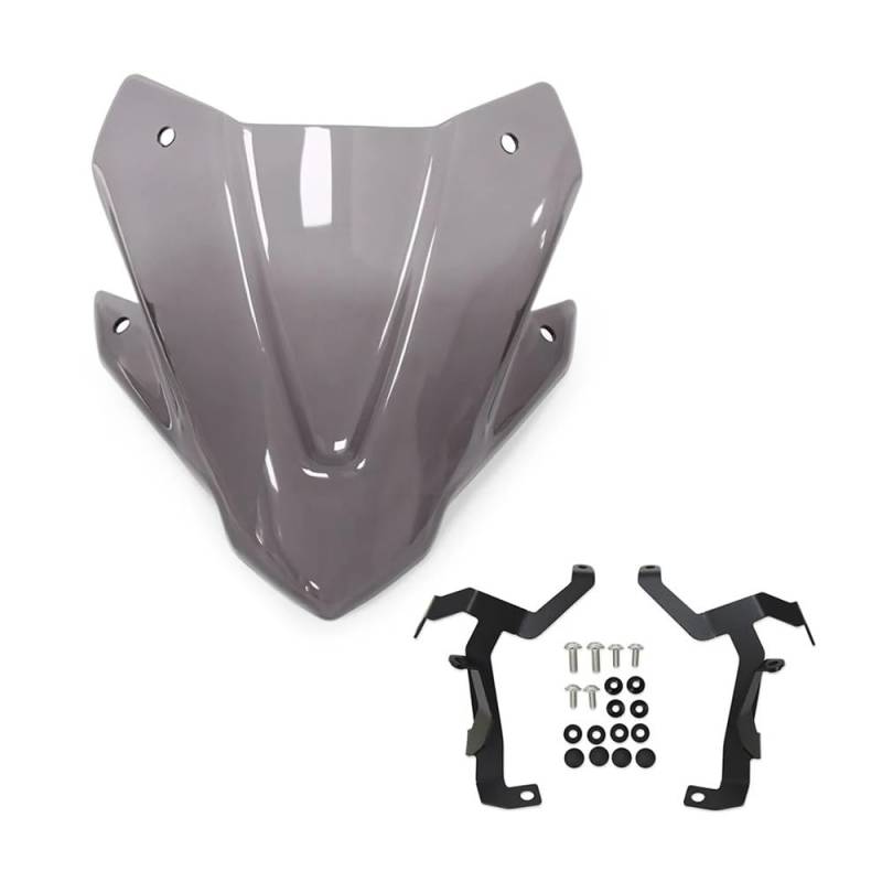 ASDRDDARF Windschutzscheibe Motorrad Für CB750 Für CB 750 Für Hornet 2023 2024 Motorrad Windschutzscheibe Verlängerung Spoiler Deflektor Windschutzscheibe(Smoke Gray) von ASDRDDARF