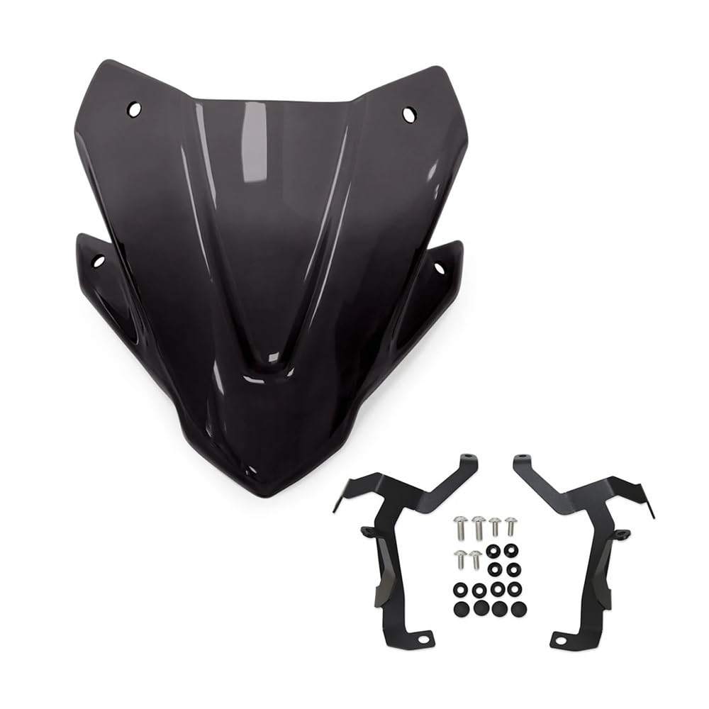 ASDRDDARF Windschutzscheibe Motorrad Für CB750 Für CB 750 Für Hornet 2023 2024 Motorrad Windschutzscheibe Verlängerung Spoiler Deflektor Windschutzscheibe(Smoky Black) von ASDRDDARF