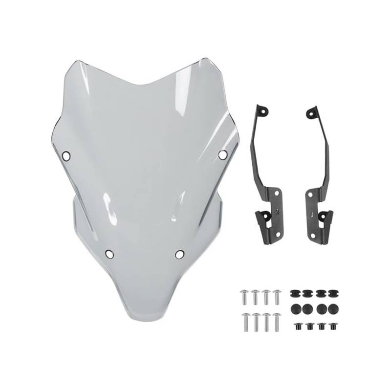 ASDRDDARF Windschutzscheibe Motorrad Für Y&AMAHA Für MT07 2021 2022 2023 Motorrad Frontscheibe Wind Schild Für MT 07 Windschutzscheibe Windschutz Air Deflektor(Light Smoke) von ASDRDDARF