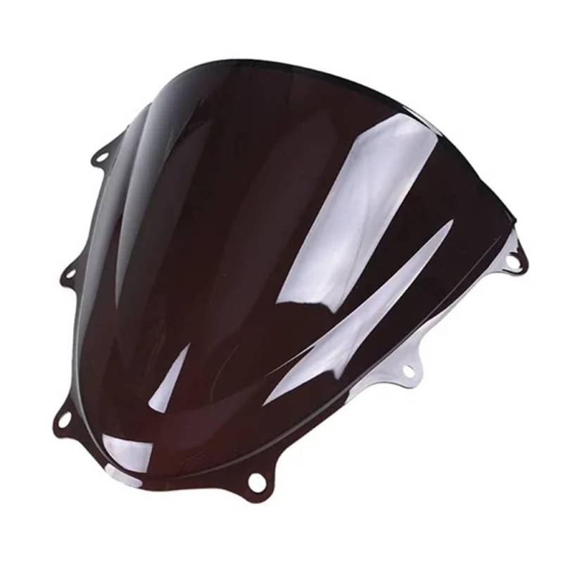 ASDRDDARF Windschutzscheibe Motorrad Motorrad Windschutzscheibe Double Bubble Windabweiser Für Suzuki Für GSXR 600 750 Für K11 2011 2012 Motocross Windschutzscheibe(Black) von ASDRDDARF