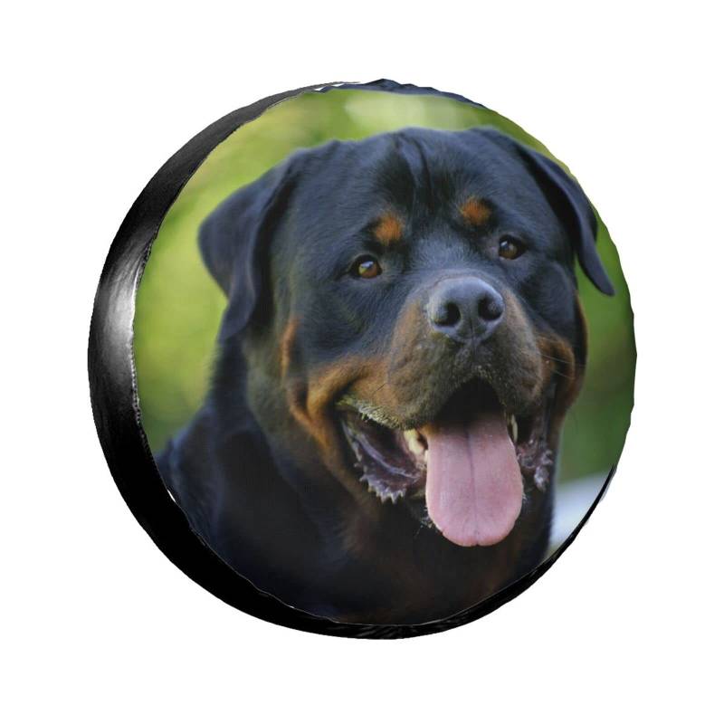 Rottweiler-Tapeten-Reifentaschen, Ersatzreifen-Abdeckung, wetterfest, universell passend für Reifendurchmesser von 68 - 74 cm von ASEELO