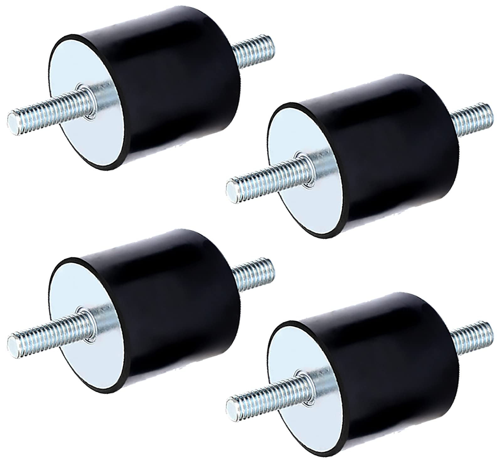 ASFINS Silentblock M8 Schwingungsdämpfer M8 Gummipuffer m6 für Luftkompressoren Dieselmotoren Benzinmotoren Wasserpumpen, 4 Stücke (30 * 20, M8*23) von ASFINS