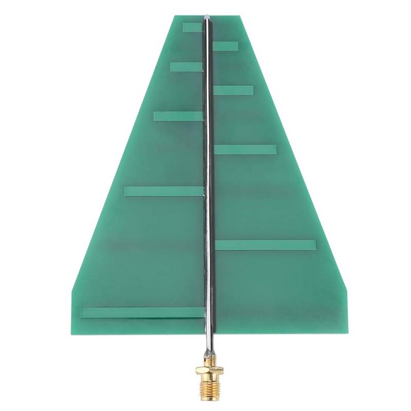 Log Periodic Antenna, 1,35 GHz-9,5 GHz, 5 bis 6 dB Gewinn UWB Ultra-Breitband-Log Periodic RF-Richtantenne von ASHATA