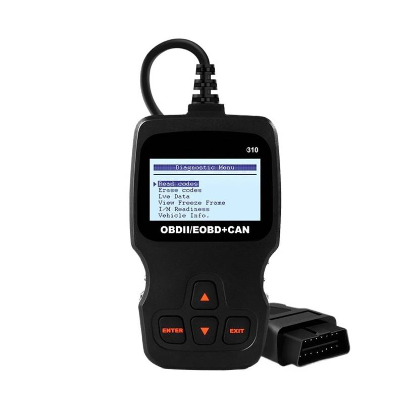 Autoscanner AD310 OBD2-Scanner, Diagnoserät mit Batterietest, OBD2-erweitertes Auto-Motorlicht-Codeleser-Diagnosetool von ASHBV