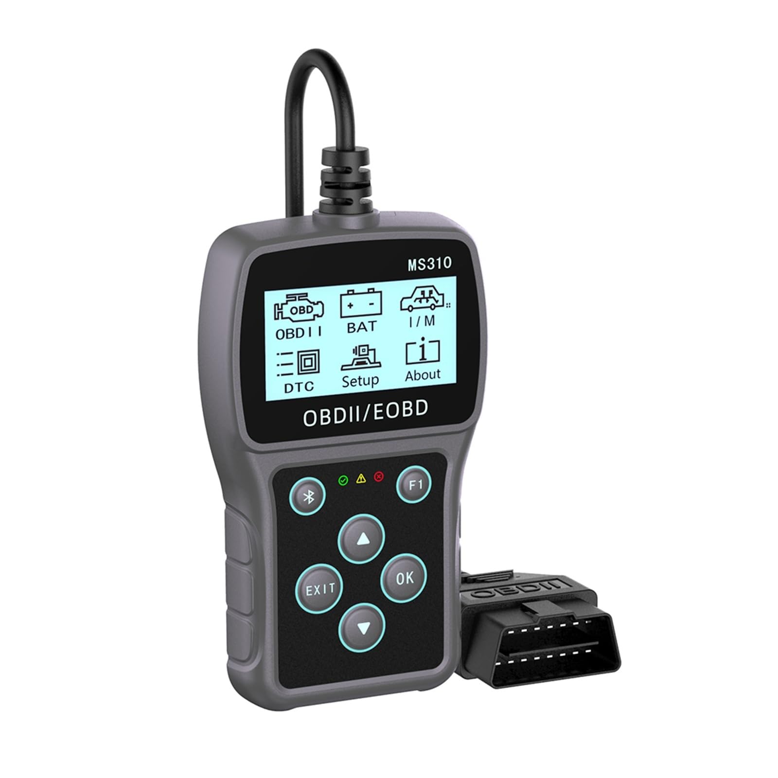 Autoscanner Mehrsprachiger OBDII-Scanner MS310 for die Autodiagnose. Scan-Tool for den OBD2-Codeleser for Autos, Fahrzeuge, for Löschen/Löschen von Codes von ASHBV