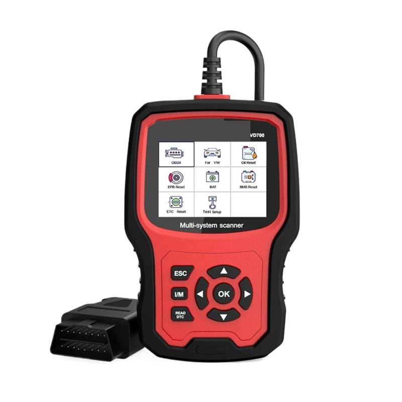 Autoscanner VD700 OBD2 Scanner Auto Codeleser Vollsystem Diagnosescan-Tools Ölrücksetzung von ASHBV