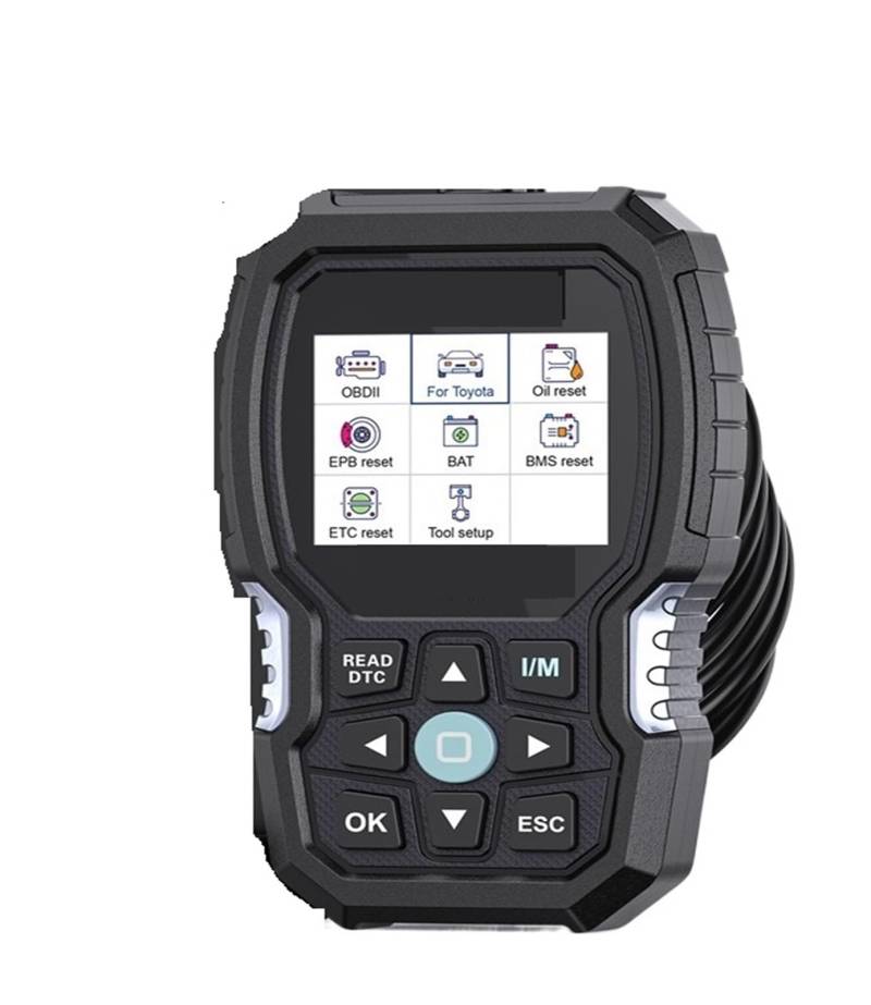 Autoscanner VOD700 OBD2-Scanner for alle Systeme, passend for Auto-Codeleser, Entlüftungs-, Injektor-, Öl-Reset, OBD2-Diagnosescan-Tool von ASHBV