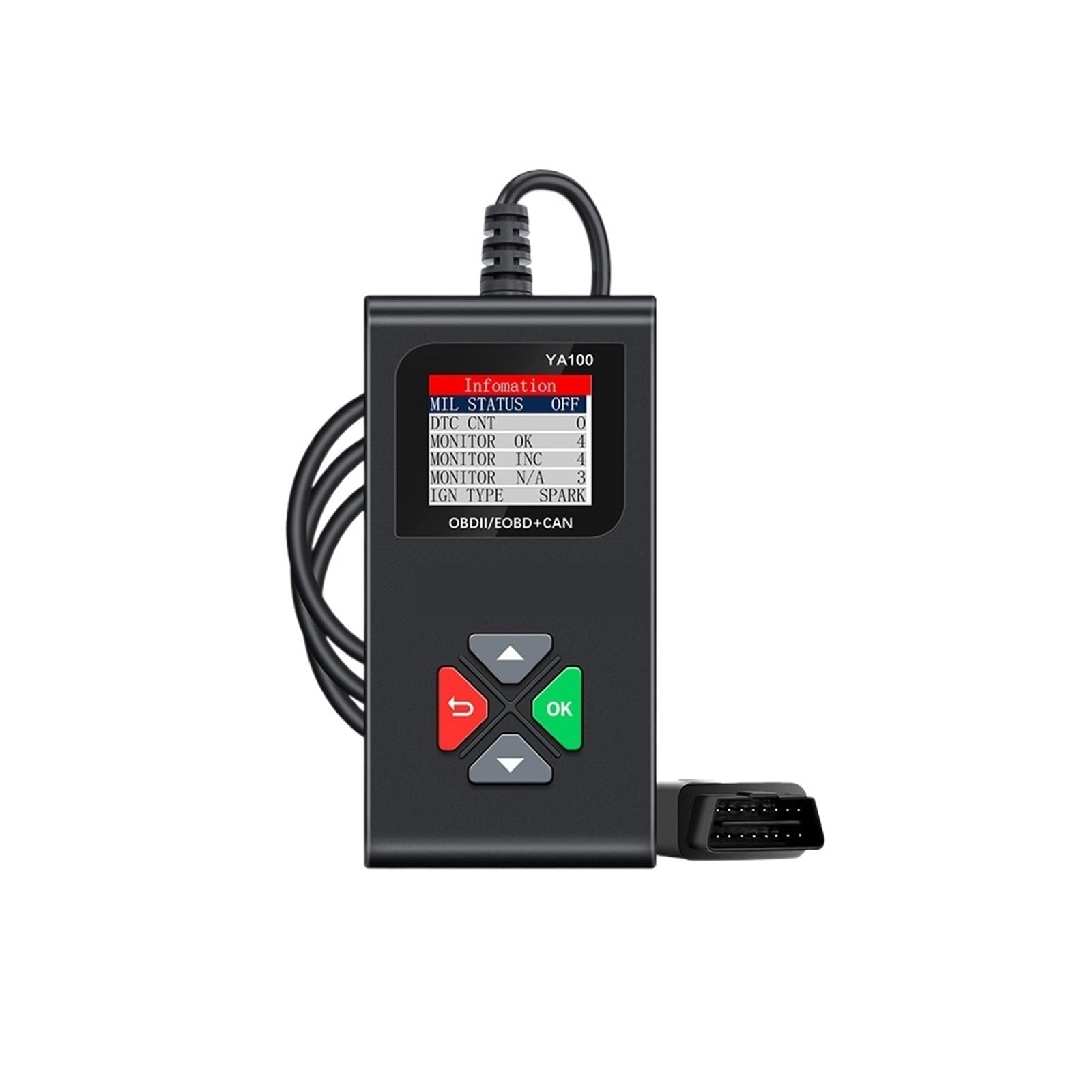 Autoscanner YA100 OBD2 Scanner Mehrsprachiges Autodiagnosetool Überprüfen Sie den Motorcode Reaer von ASHBV