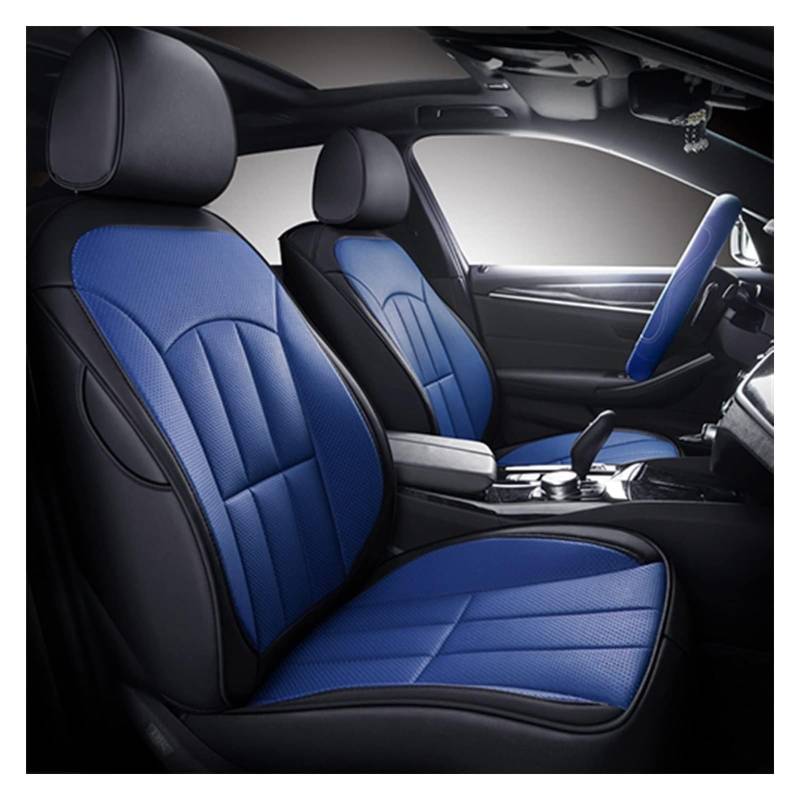 ASHILD Auto Sitzbezüge Für Alle Medels Für Model 3 Für Model S Für Model X Für Model Y Auto Sitzkissen Abdeckung Schutz Custom Auto Sitz Abdeckung Set(Black Blue,Standard Edition) von ASHILD