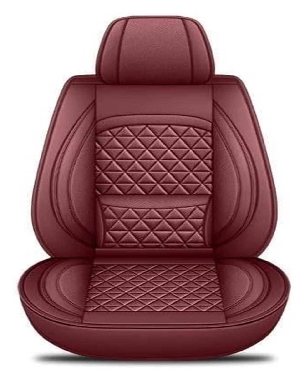 ASHILD Auto Sitzbezüge Für B&MW Für X5 E87 X1 X2 X3 X4 X6 X7 M3 M4 M5 Innen Autositzbezüge Kunstleder Luxus 3D Autositzbezug(Wine red A) von ASHILD