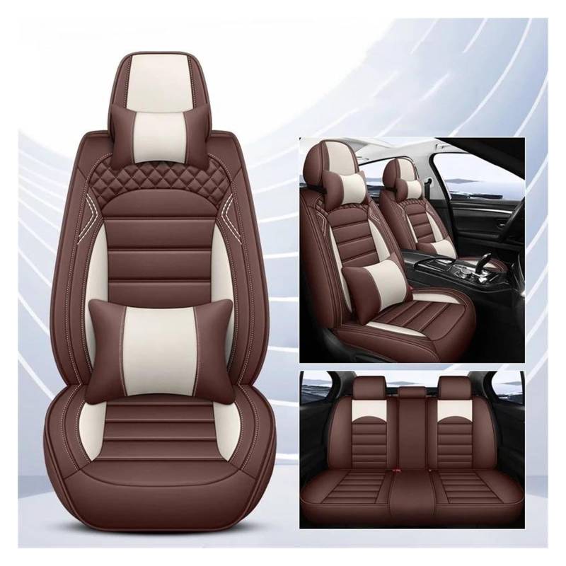 ASHILD Auto Sitzbezüge Für Cruze Für Captiva Für TRAX Für Blazer Für Cavalier Autositzbezüge Set Mit 5 Sitzen Autositzbezug(Brown A) von ASHILD