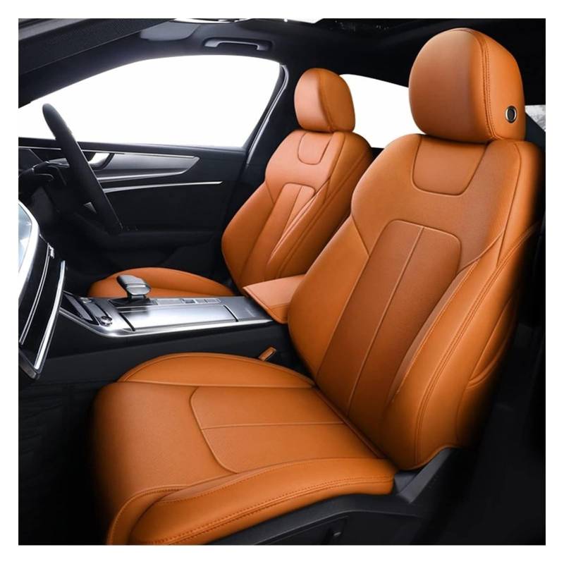 ASHILD Auto Sitzbezüge Für Dodge Für Journey Für Caliber Für Avenger Für Challenger Für Charger Auto Sitzbezug Set Sitzkissen Abdeckung Schutz(Orange,Standard Edition) von ASHILD