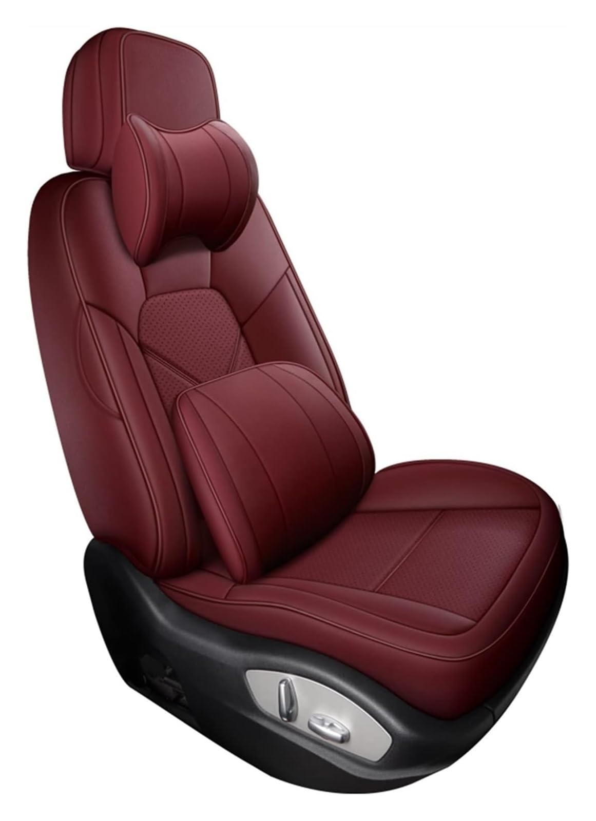 ASHILD Auto Sitzbezüge Für Dodge Für Journey Für Caliber Für Nitro Für Nitro Für Ladegerät Set Auto Sitz Abdeckung Auto Sitz Set Sitz Kissen Abdeckung Schutz(Wine Red,Deluxe Edition) von ASHILD