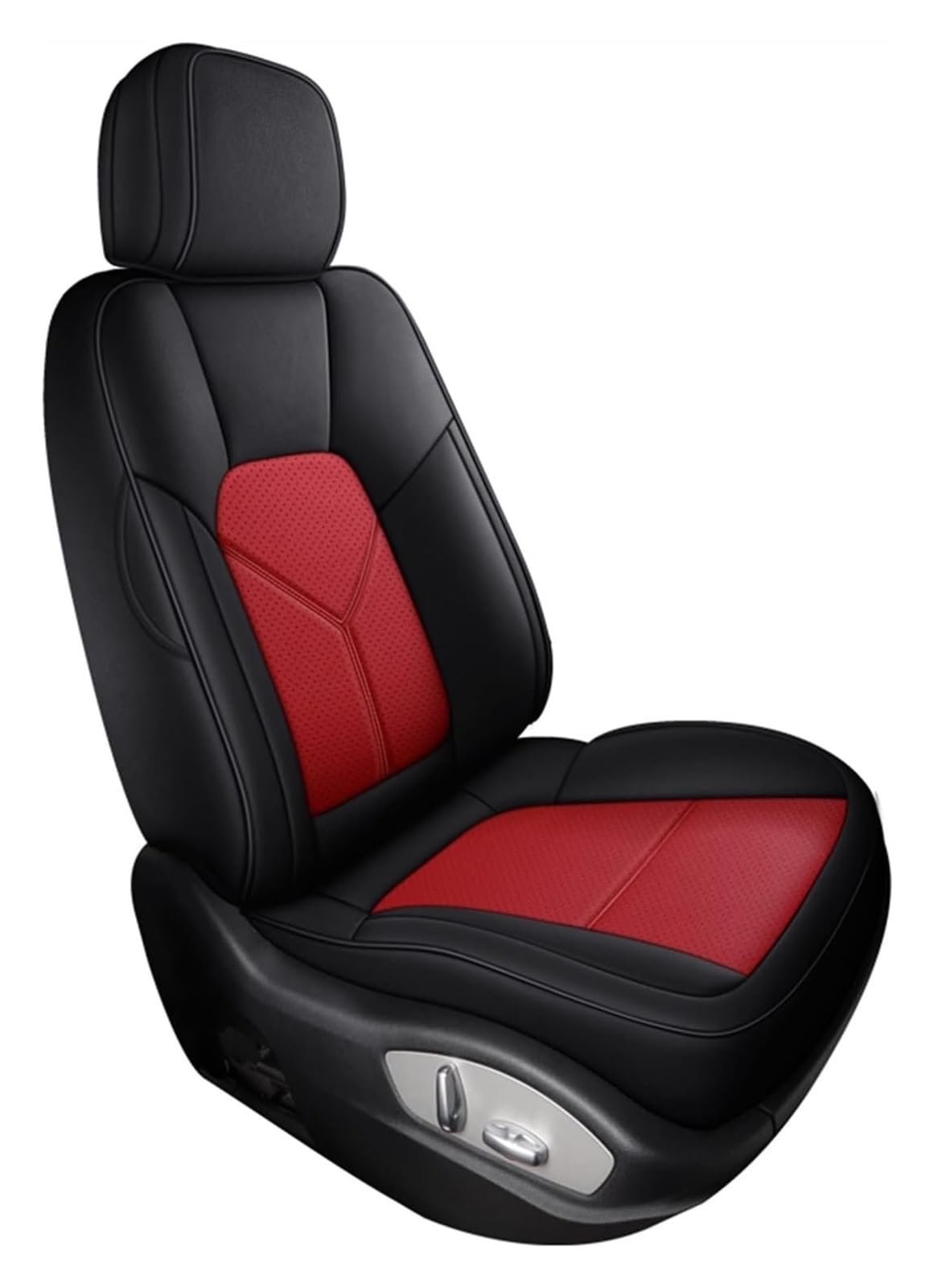 ASHILD Auto Sitzbezüge Für Dodge Für Journey Für Caliber Für Nitro Für Ram 1500 Für Ladegerät Auto Sitz Set Sitzkissen Abdeckung Set Auto Sitz Abdeckung(Black Red,Standard Edition) von ASHILD