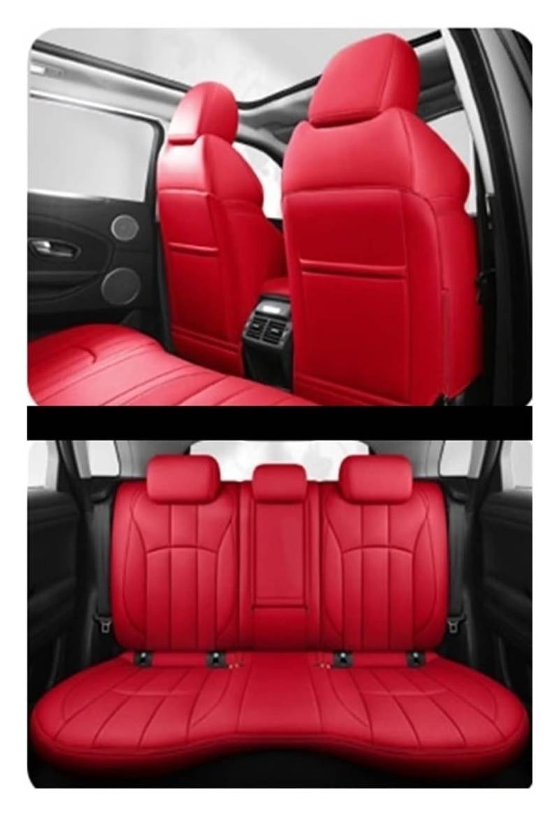 ASHILD Auto Sitzbezüge Für Grand Cherokee Wk2 Maßgeschneiderte Autositzbezug Set Siège Auto Ensemble Coussin Siege Housse Schutz(rot) von ASHILD