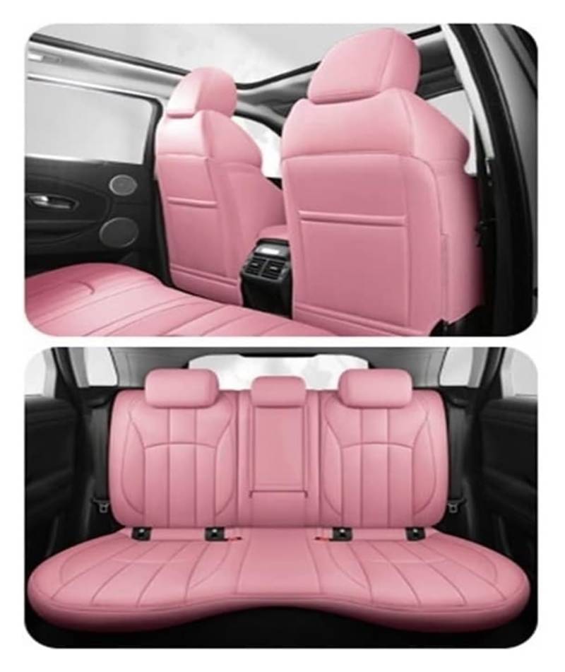 ASHILD Auto Sitzbezüge Für Grand Cherokee Wk2 Sitz Auto Set Kissen Sitzbezug Schutz Maßgeschneiderte Autositzbezug Set Dekoration(Rosa) von ASHILD