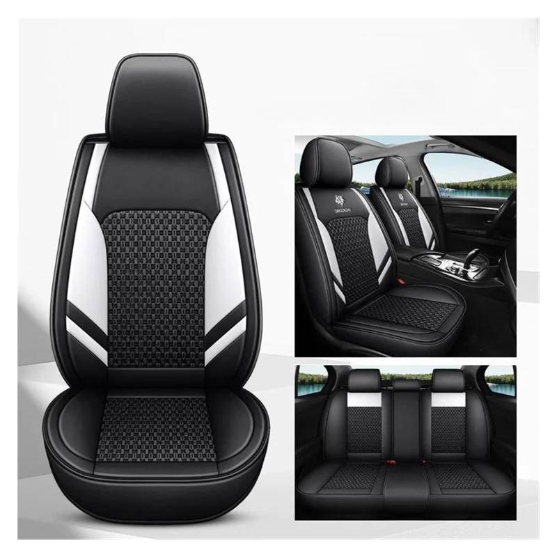 ASHILD Auto Sitzbezüge Für Hummer Für H2 H3 Auto Styling Auto Zubehör Sitzbezüge Für Auto Sitzbezüge Auto Sitzbezug(Black White) von ASHILD