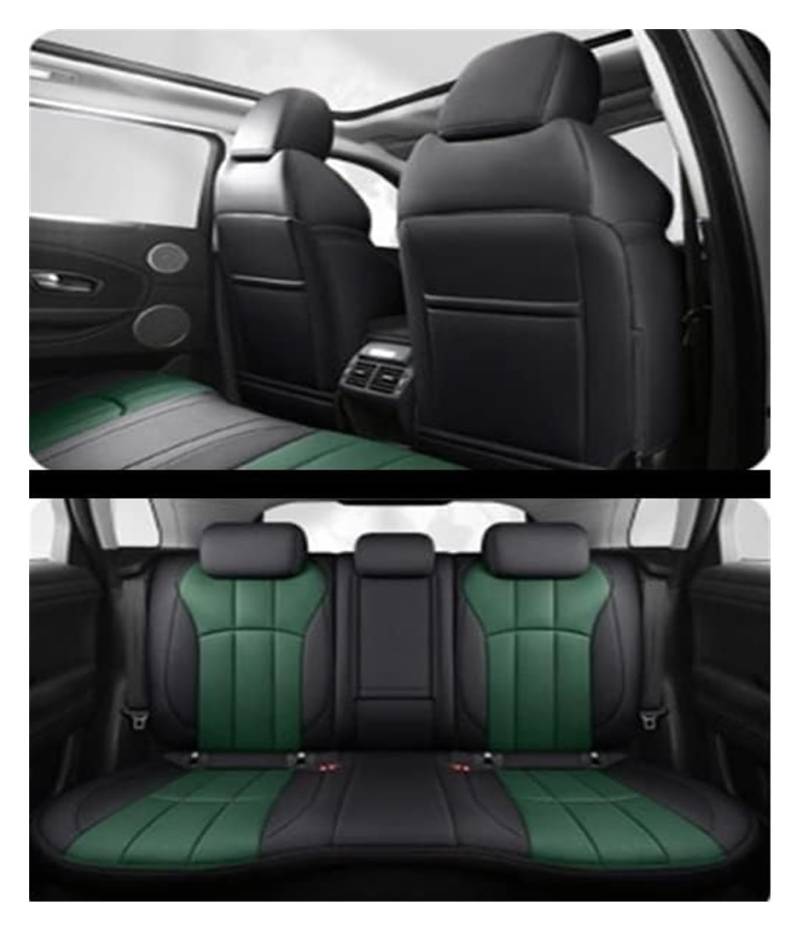 ASHILD Auto Sitzbezüge Für Mazda Cx5 2015 2016 2017 Auto Sitz Set Sitzkissen Abdeckung Schutz Nach Maß Auto Sitz Abdeckung Set Auto(Black Green) von ASHILD