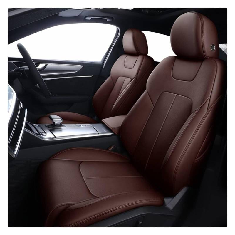 ASHILD Auto Sitzbezüge Für QX70 FX QX60 FX37 QX50 EX QX56 Q50 Q60 QX80 G35 Autositzkissenbezug Schutz 1 Set Custom Car Seat Cover(Coffee Color,Standard Edition) von ASHILD