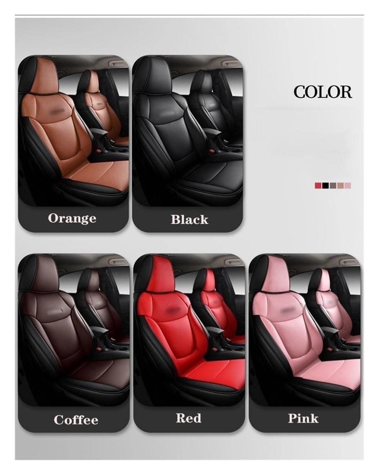 ASHILD Auto Sitzbezüge Für T&oyota Für Corolla 2019 2020 2021 Auto Sitz Set Sitzkissen Abdeckung Schutz Custom Auto Vorne Hinten Sitzbezüge Set(Rosa) von ASHILD