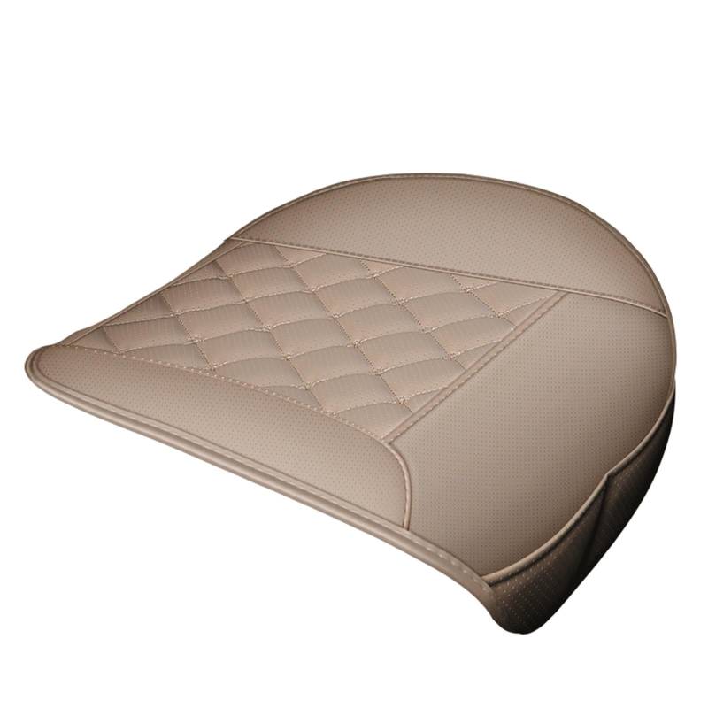 ASHILD Auto-Sitzkissen, Leder-Sitzbezug, Autositz-Schutzkissen, Auto-Vordersitzbezüge. Auto Sitzschoner(Beige,1xFront Seat Covers) von ASHILD