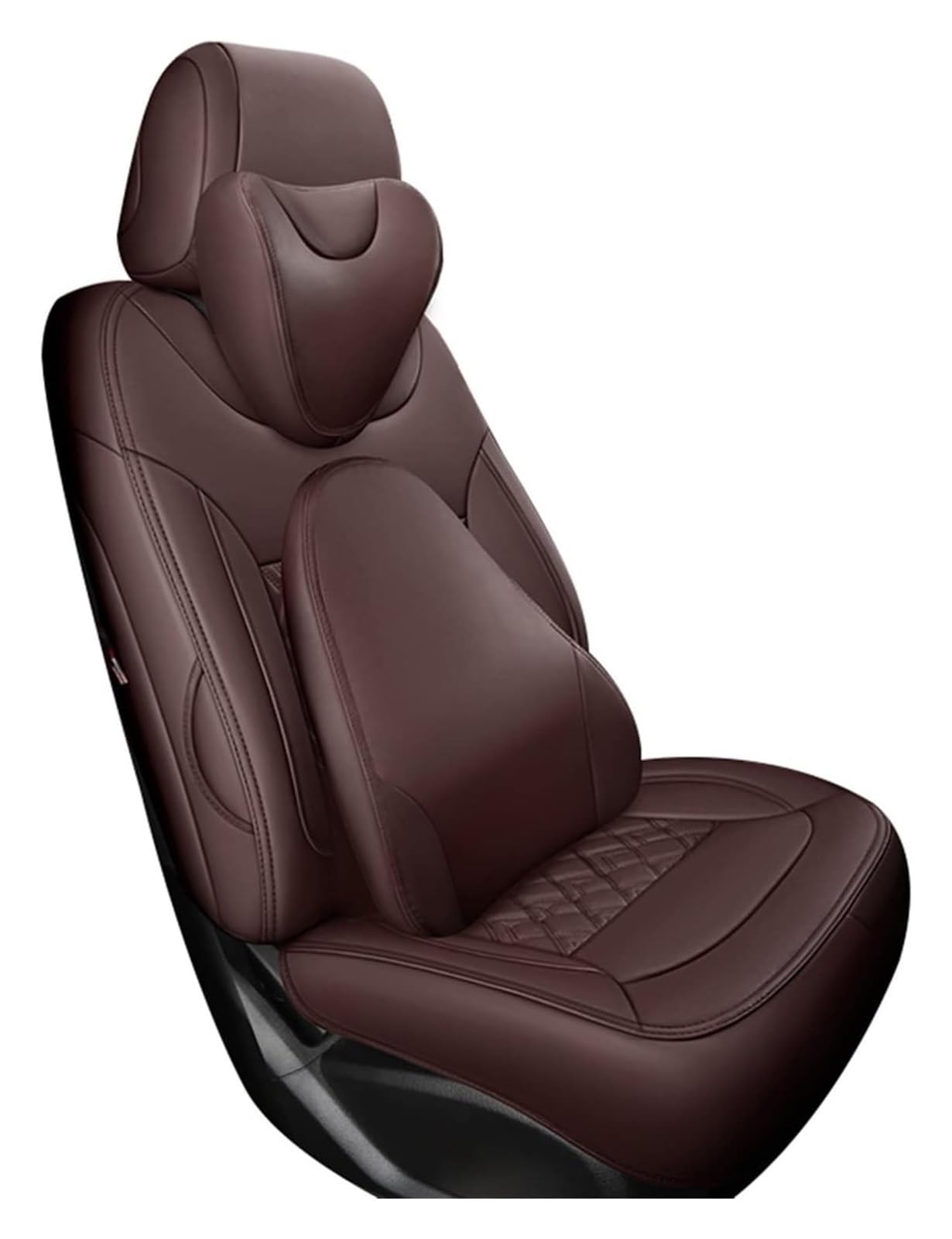 Auto Sitzbezüge Für Hyundai Für Terracan Für Santa Fe Für Accent Für Creta Für Tucson Für Kona Auto Sitzkissen Schutz Auto Sitzbezüge Set(Coffee,with Pillow) von ASHILD