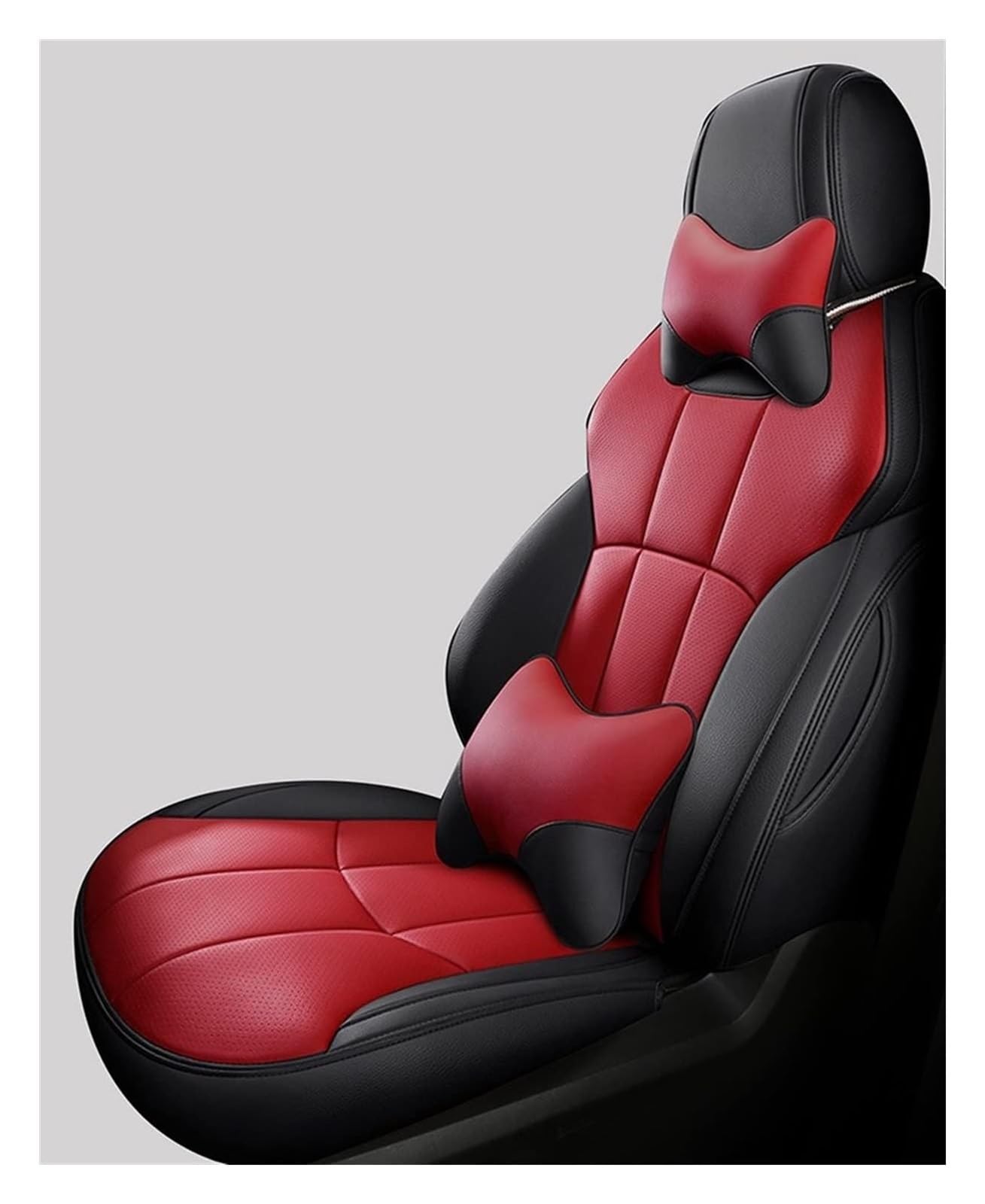 Auto Sitzbezüge Für Insignia Für Corsa D Für Mokka Für Meriva A Für Astra J Für Vivaro Für Zafira B Auto Sitz Set Kissen Auto Sitzbezüge(Black Red,Deluxe Edition) von ASHILD