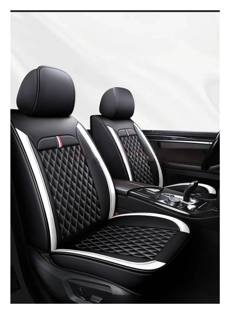 Auto Sitzbezüge Für T&oyota Alle Modelle Für Sequoia Für Rush Für Avalon Für Avanza Universal Auto Sitz Abdeckung Innen Auto Sitzbezüge(Black White) von ASHILD