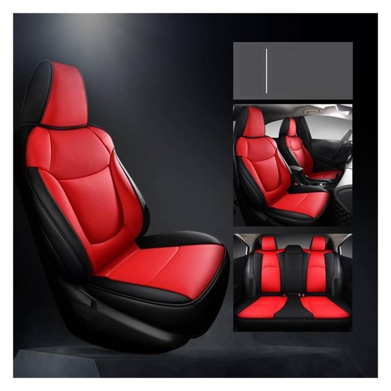 Auto Sitzbezüge Für T&oyota Für Corolla 2019 2020 2021 Custom Car Sitzbezüge Vollen Satz Airbag Seat Protector Auto Sitzkissen Protektoren(5) von ASHILD