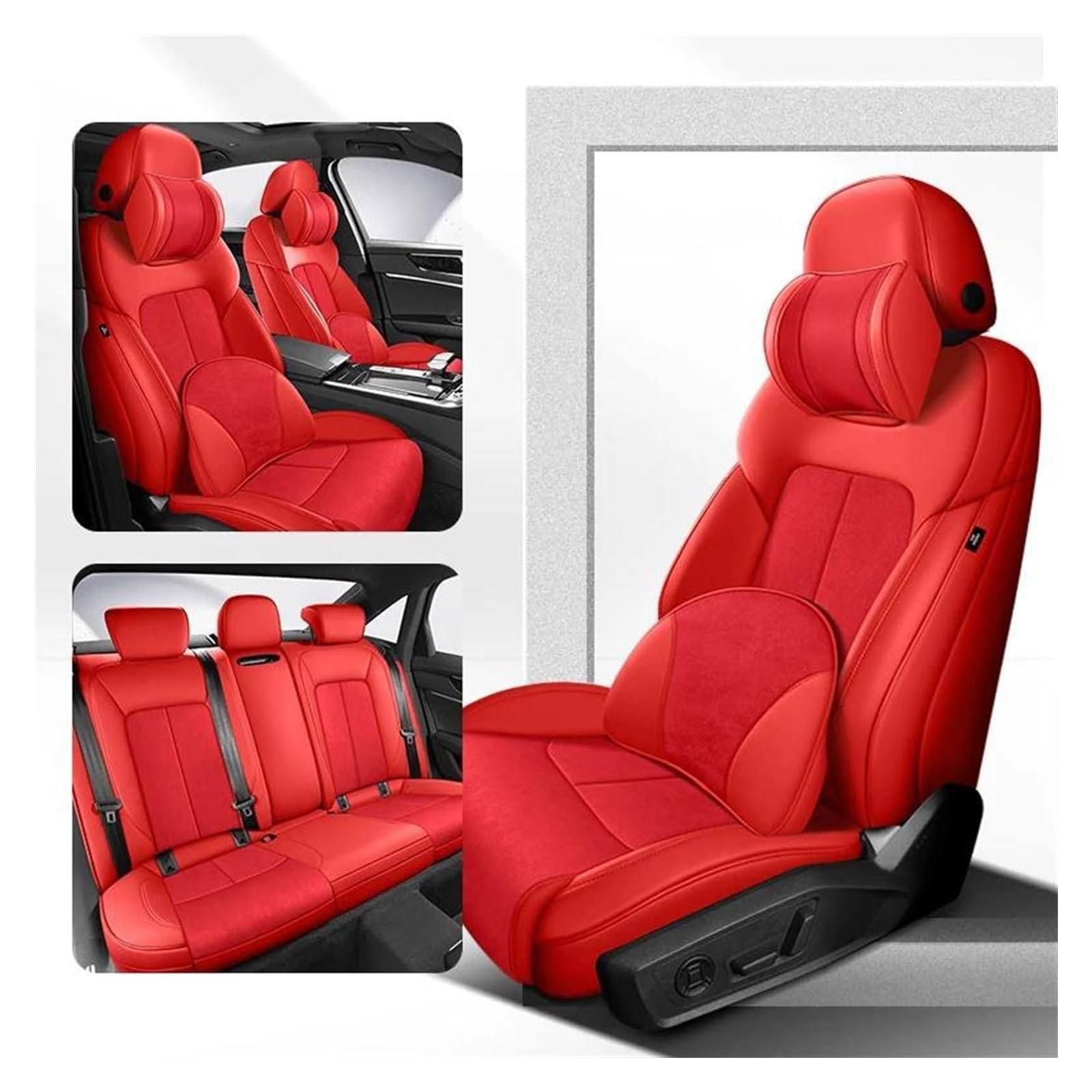 Auto Sitzbezüge Für TT MK2 Q7 4L Q5 A7 A6 C7 Auto Innen 360 ° Surround Protector Auto Sitzbezüge Custom Auto Sitzbezug(Color 11) von ASHILD