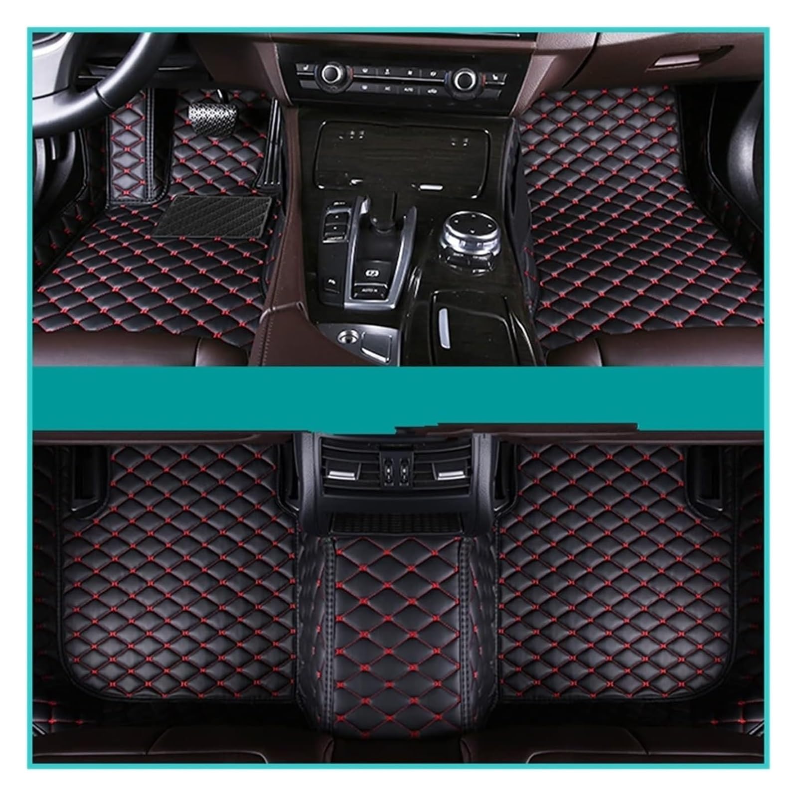 Car Fußmatten-Set Für Bentley Für Continental GT Coupe 2012-2017 Fußpolster Teppichbezug Innenausstattung Automatte Auto Fußmatten(9) von ASHILD