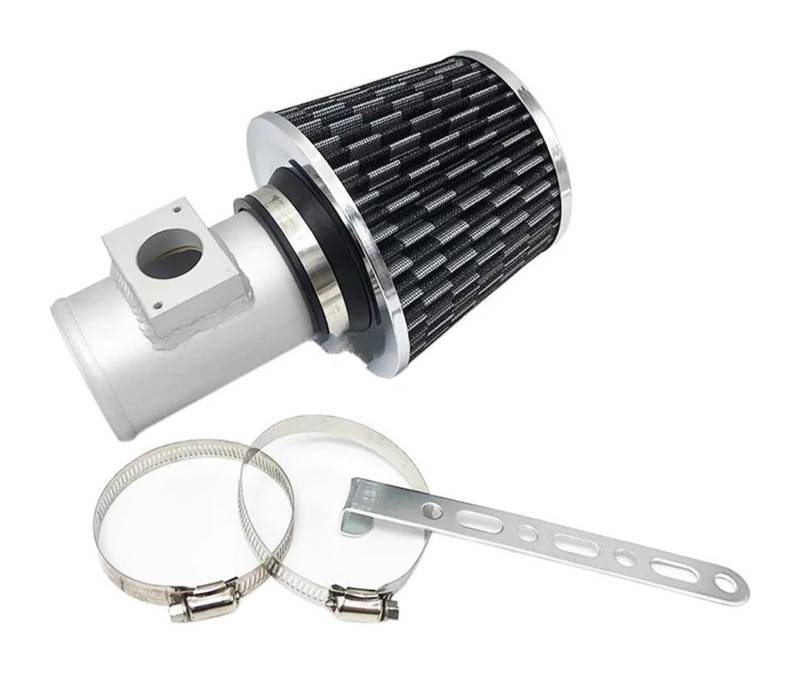 Für M&ITSUBISHI Für ASX Für Lancer Für Outlander Aluminiumrohr Kaltluftansaugsystem Kit Mit Luftfilter Luftansaugschlauch Luftansaugrohr Ansaugschlauch(63MM) von ASHILD