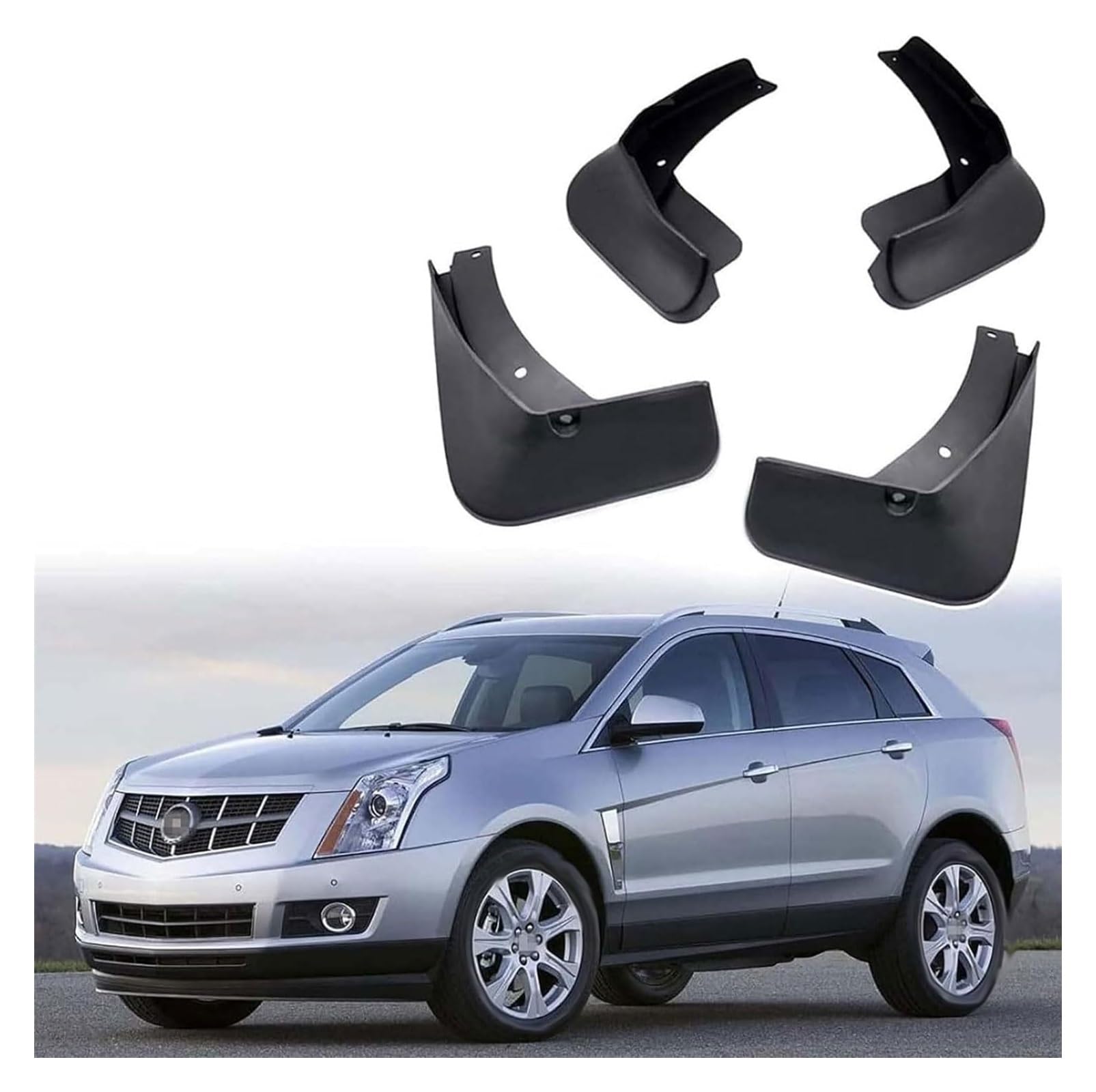 Kotflügel Für Cadillac SRX 2010-2015 Spritzschutz Kotflügel Vorn Hinten Vollschutz Schmutzfänger Autozubehör 4-teilige Schmutzfänger von ASHILD