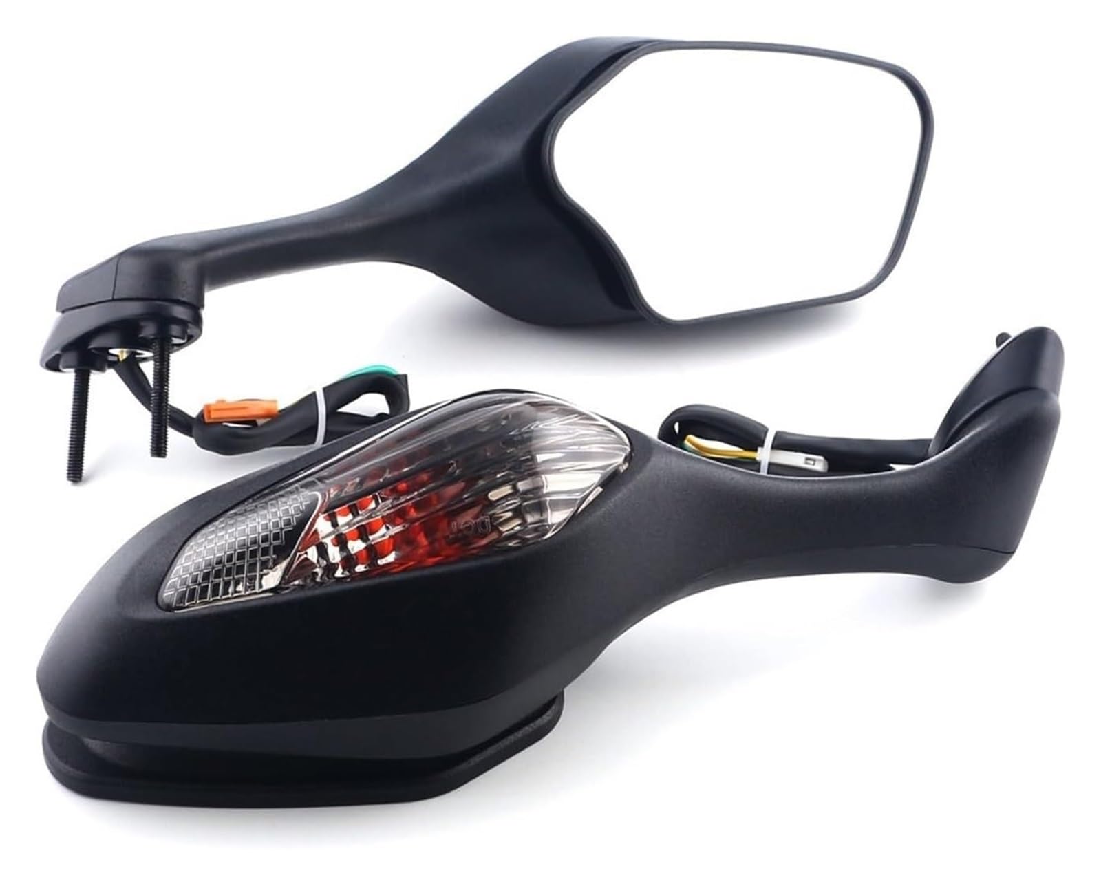 Motorbike Mirrors Side Für CBR1000RR 2008-2016 Für VFR1200 2010-2012 Motorrad-Rückspiegel Mit Blinkern Licht Rückspiegel(2) von ASHILD