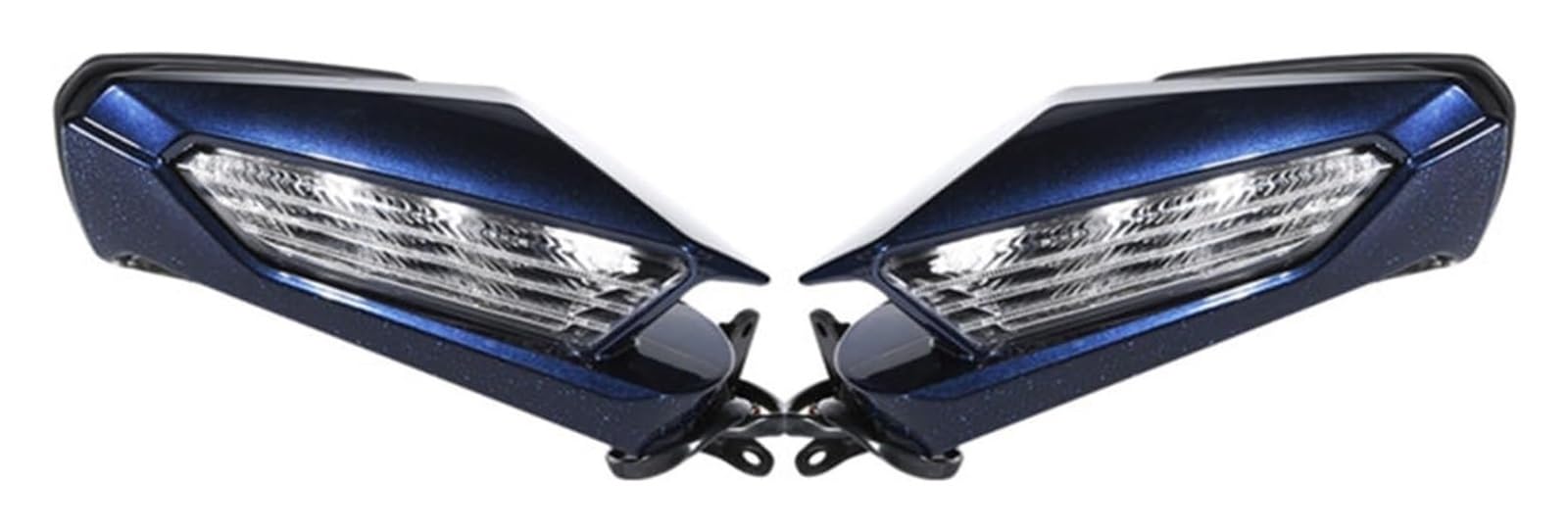 Motorbike Mirrors Side Für Goldwing GL1800 2018 2019 2020 2021 2022 2023 Motorrad Rückspiegel Blinker Klare Linse Rückspiegel(Blau) von ASHILD