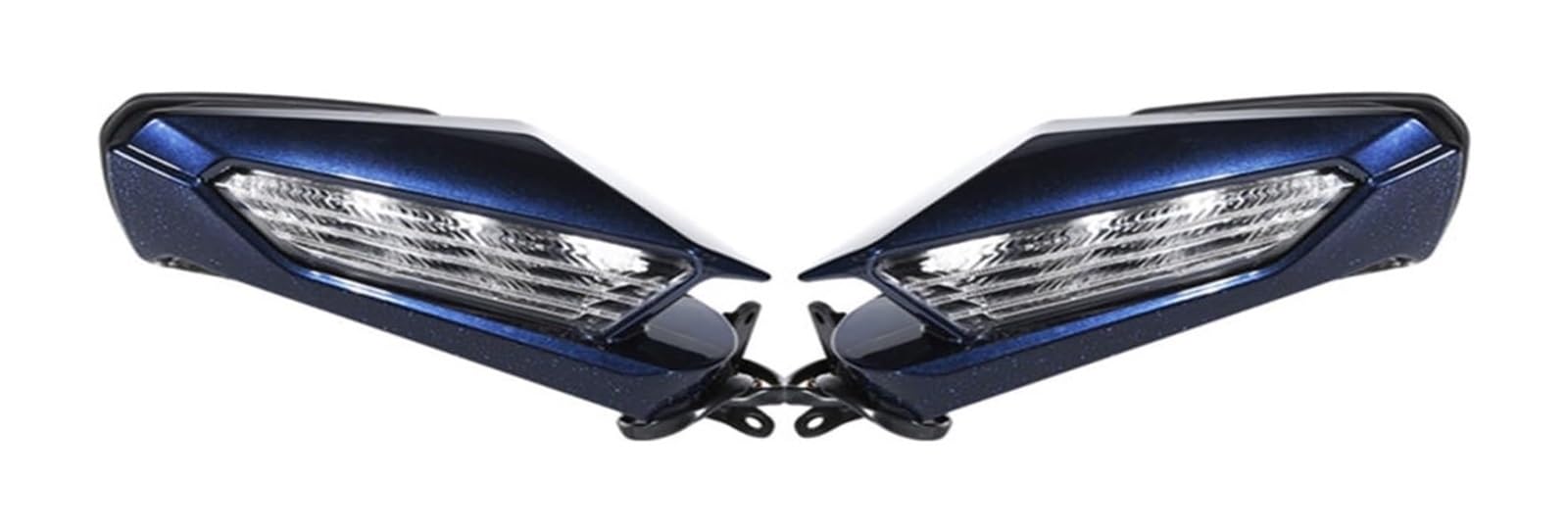 Motorbike Mirrors Side Für Goldwing GL1800 Motorrad-Rückspiegel, Blinker, Klare Linse, Rückspiegel 2018 2019 2020 2021 2022 2023(Blau) von ASHILD