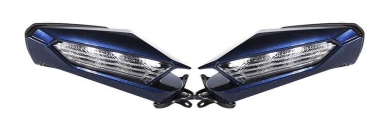 Motorbike Mirrors Side Für Goldwing GL1800 Motorrad-Rückspiegel, Blinker, Klare Linse, Rückspiegel 2018 2019 2020 2021 2022 2023(Blau) von ASHILD