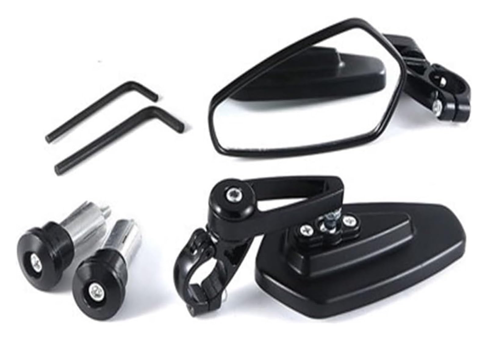 Motorbike Mirrors Side Für S1000RR S1000XR S1000R HP4 Für Rninet G310R G310GS F800R F750GS Motorrad Griff Bar Rearview Außenspiegel(White Mirrors) von ASHILD