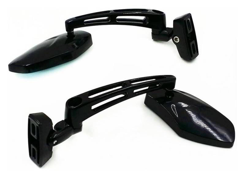 Motorbike Mirrors Side Für Y&amaha Für YZF R1 1998-2012 Für YZF R6 1999-2012 Motorrad Rearview Außenspiegel Motorrad Spiegel Rückspiegel(Schwarz) von ASHILD