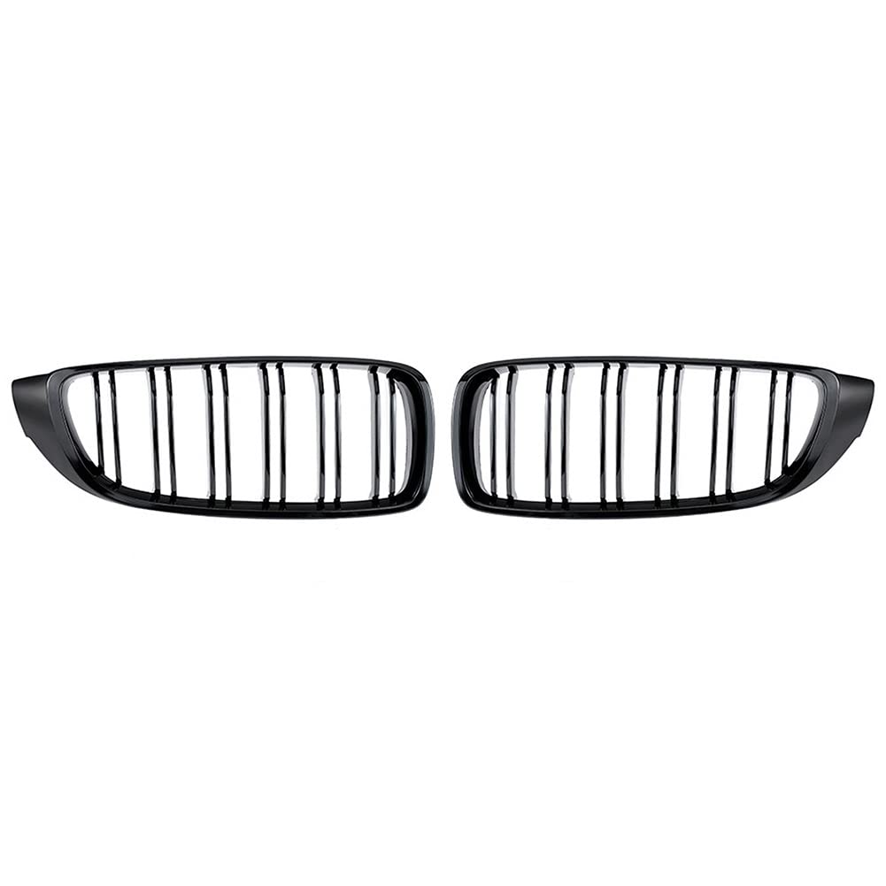 Nierengitter Bright Black Front Kidney Grille Slat M4 Style Grill Für F32 F33 F36 F80 F82 2013–2018 Cabriolet Coupe 425i 430i 440i 435i von ASHILD