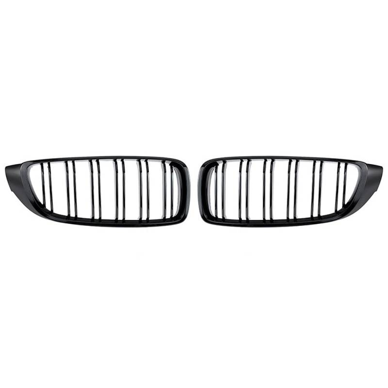 Nierengitter Bright Black Front Kidney Grille Slat M4 Style Grill Für F32 F33 F36 F80 F82 2013–2018 Cabriolet Coupe 425i 430i 440i 435i von ASHILD