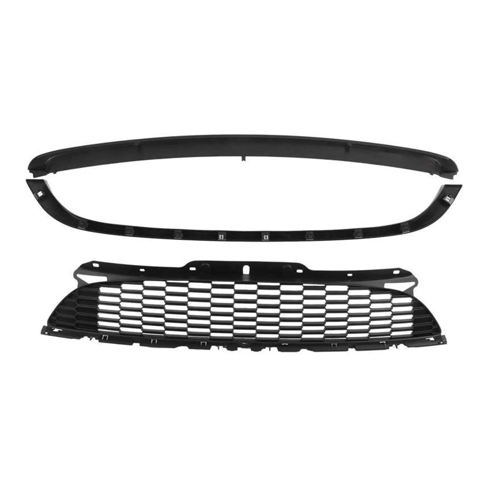 Nierengitter Fronthaubengitter UV-Schutz/Set Frontstoßstangengrill Für R55 R56 R57 R58 R59 S JCW 2007-2015 von ASHILD