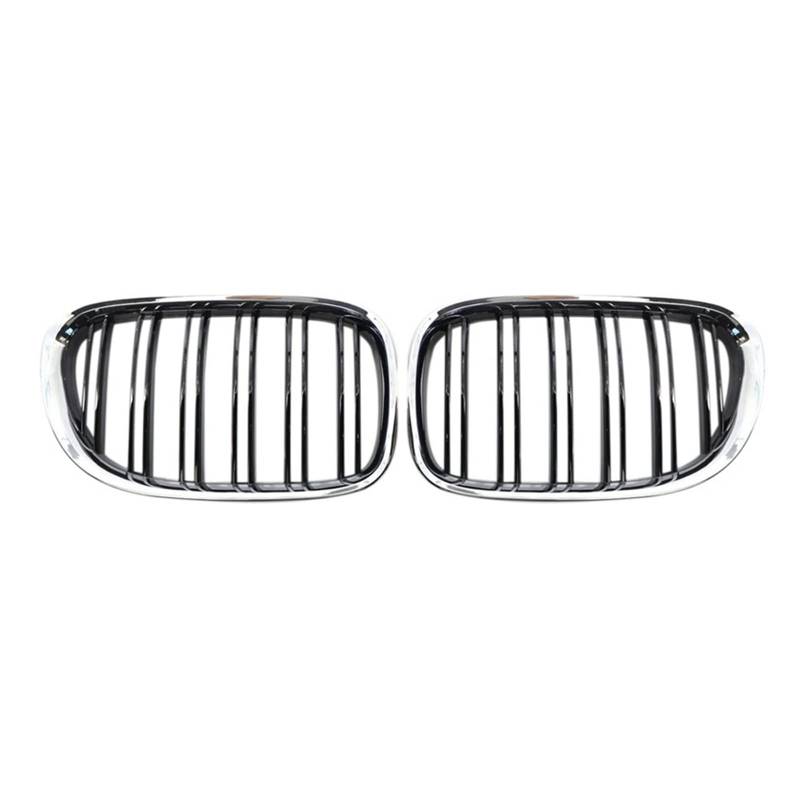 Nierengitter Für 7er F01 F02 730D 740I 740Li 2009-2015 Frontgrill Double Line Hood Grills Grill Schwarz Chrom von ASHILD