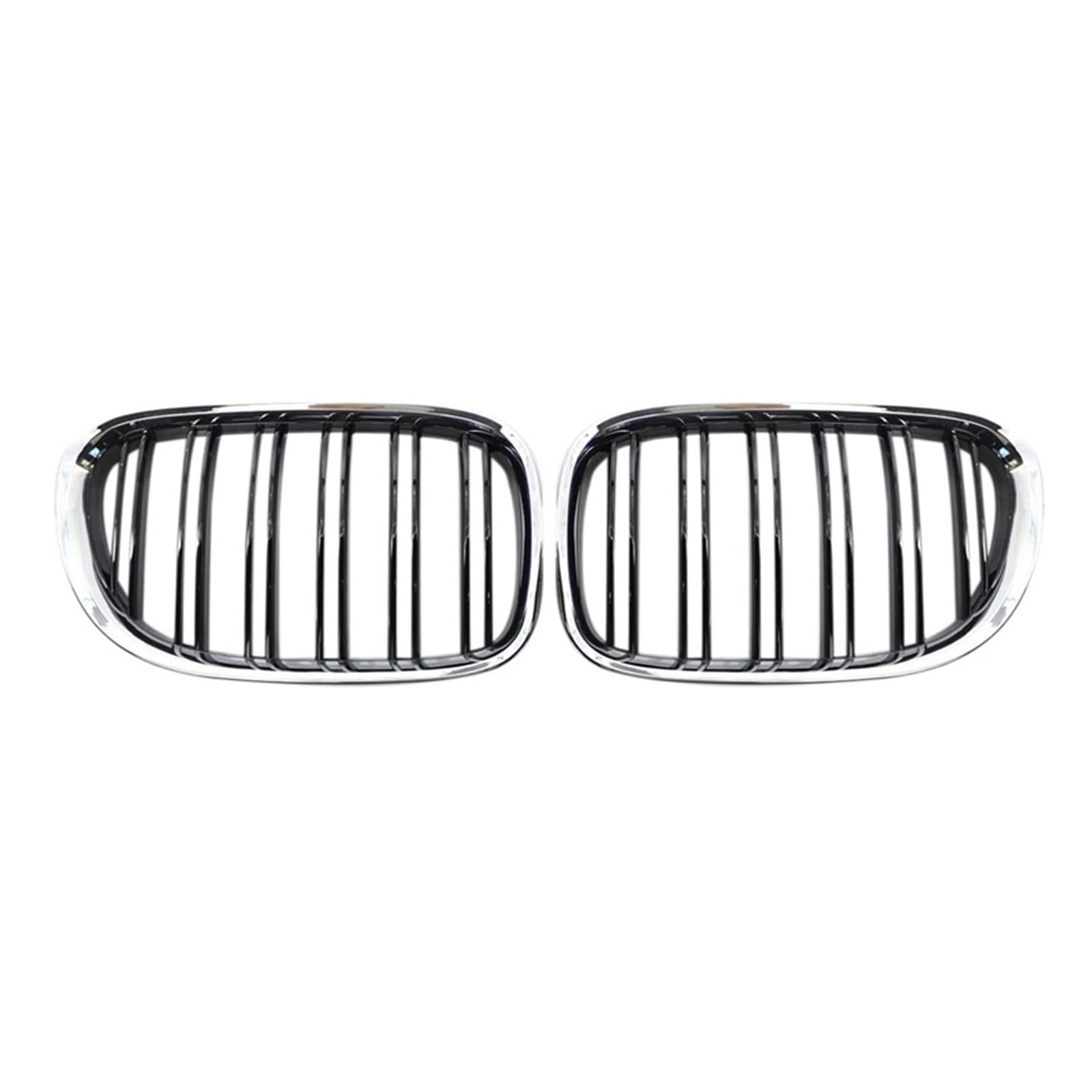 Nierengitter Für 7er F01 F02 730D 740I 740Li 2009-2015 Frontgrill Double Line Hood Grills Grill Schwarz Chrom von ASHILD