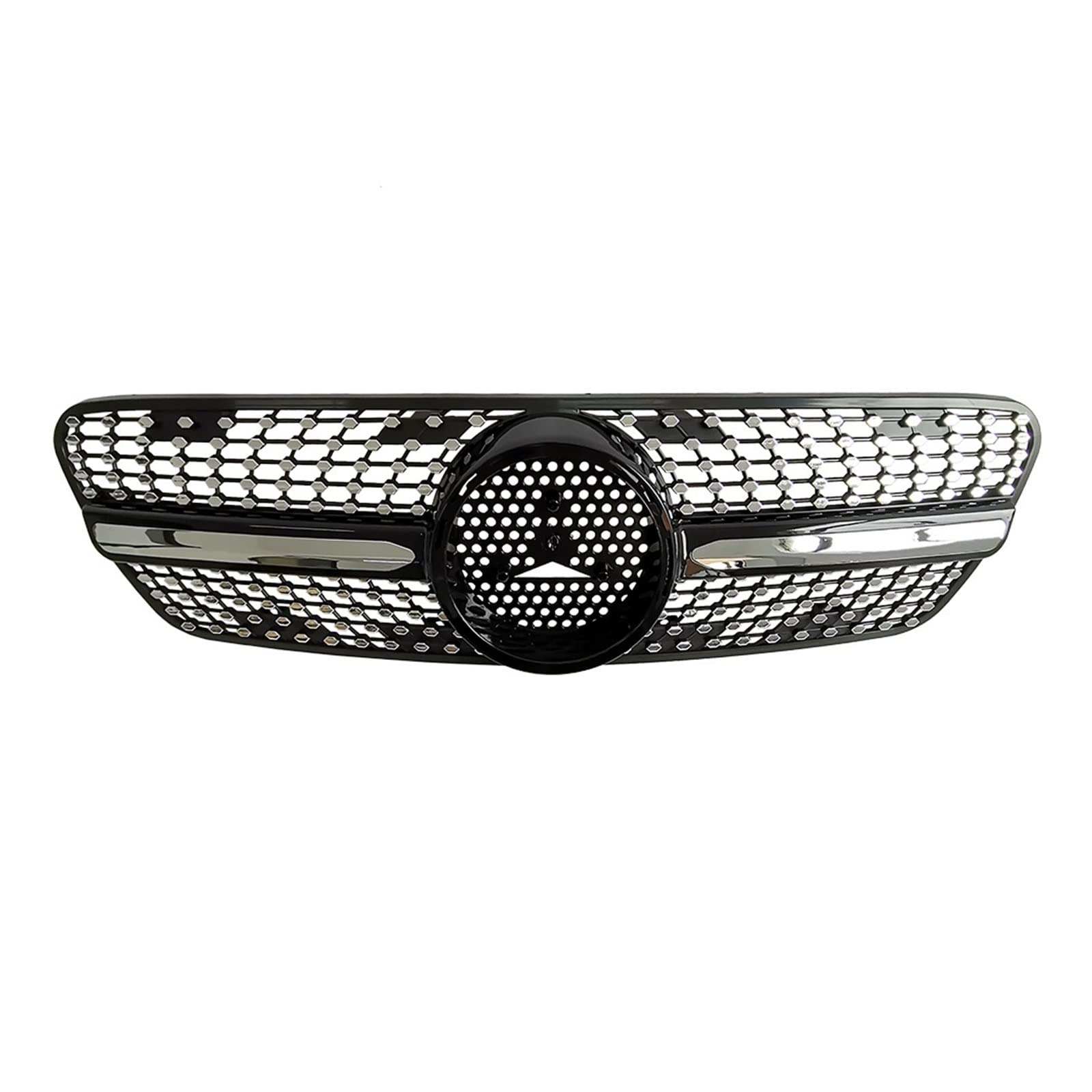 Nierengitter Für M&ercedes B&enz W163 ML-Klasse 1999–2004 Auto-Frontstoßstange Mit Mesh-Rahmen In Diamant-Optik, Schwarz, Mit Insektenschutz-Abdeckung, Grill von ASHILD