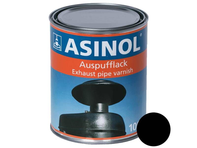 ASINOL Auspufflack Thermolack Schwarz 800° - Matt 1.000 ml von ASINOL