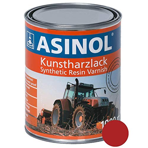 ASINOL Güttler Rot hochglänzend 1 Liter, 1.000ml Kunstharzlack von ASINOL