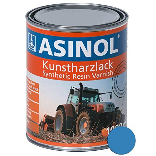 ASINOL Tigges Blau hochglänzend 1 Liter, 1.000ml Kunstharzlack von ASINOL