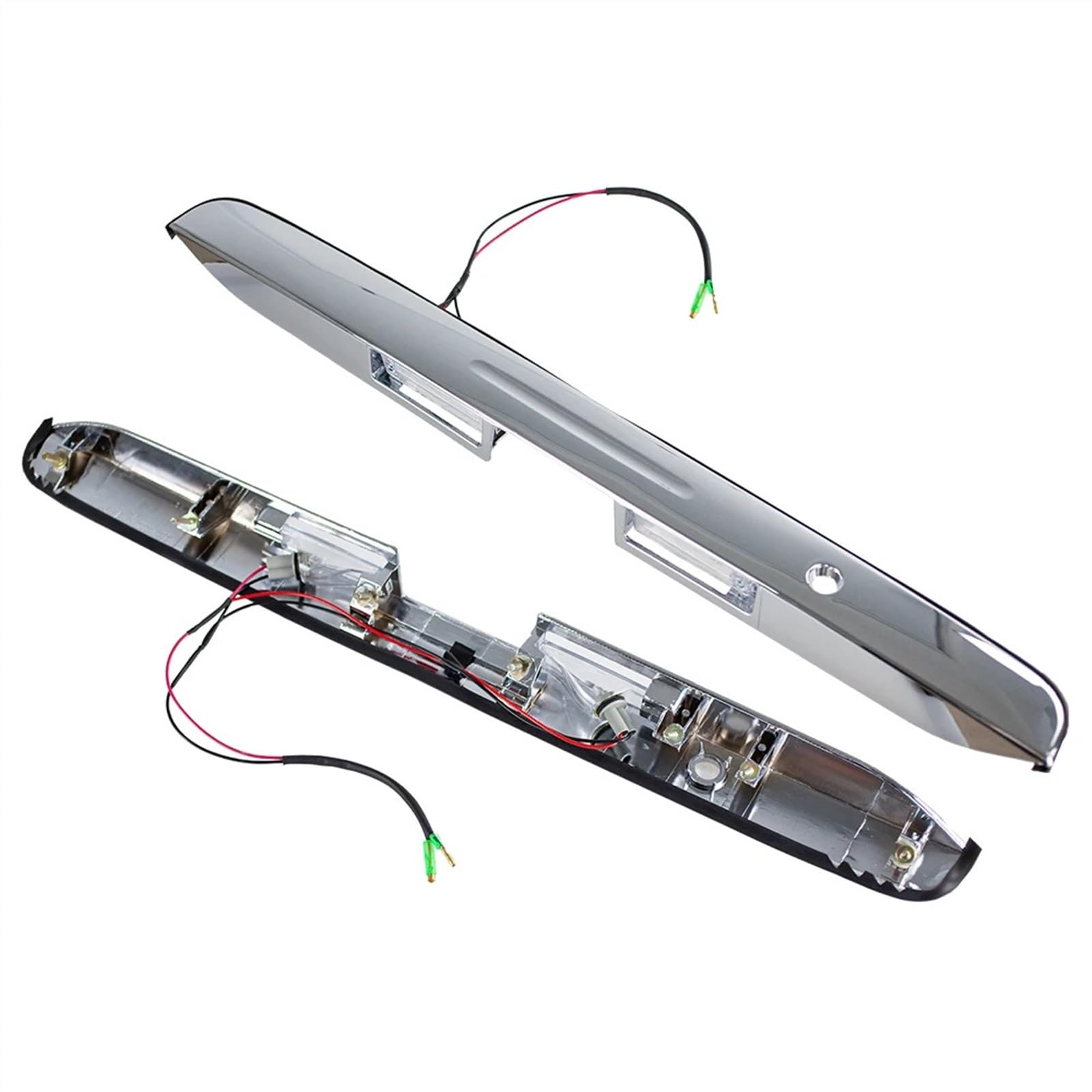 ASIUIMGHG [Replacement] Hintere Kennzeichenleuchte Montage Überzug Schwarz Chrom for Toyota for Hiace 2005-2018 (Chrome) von ASIUIMGHG