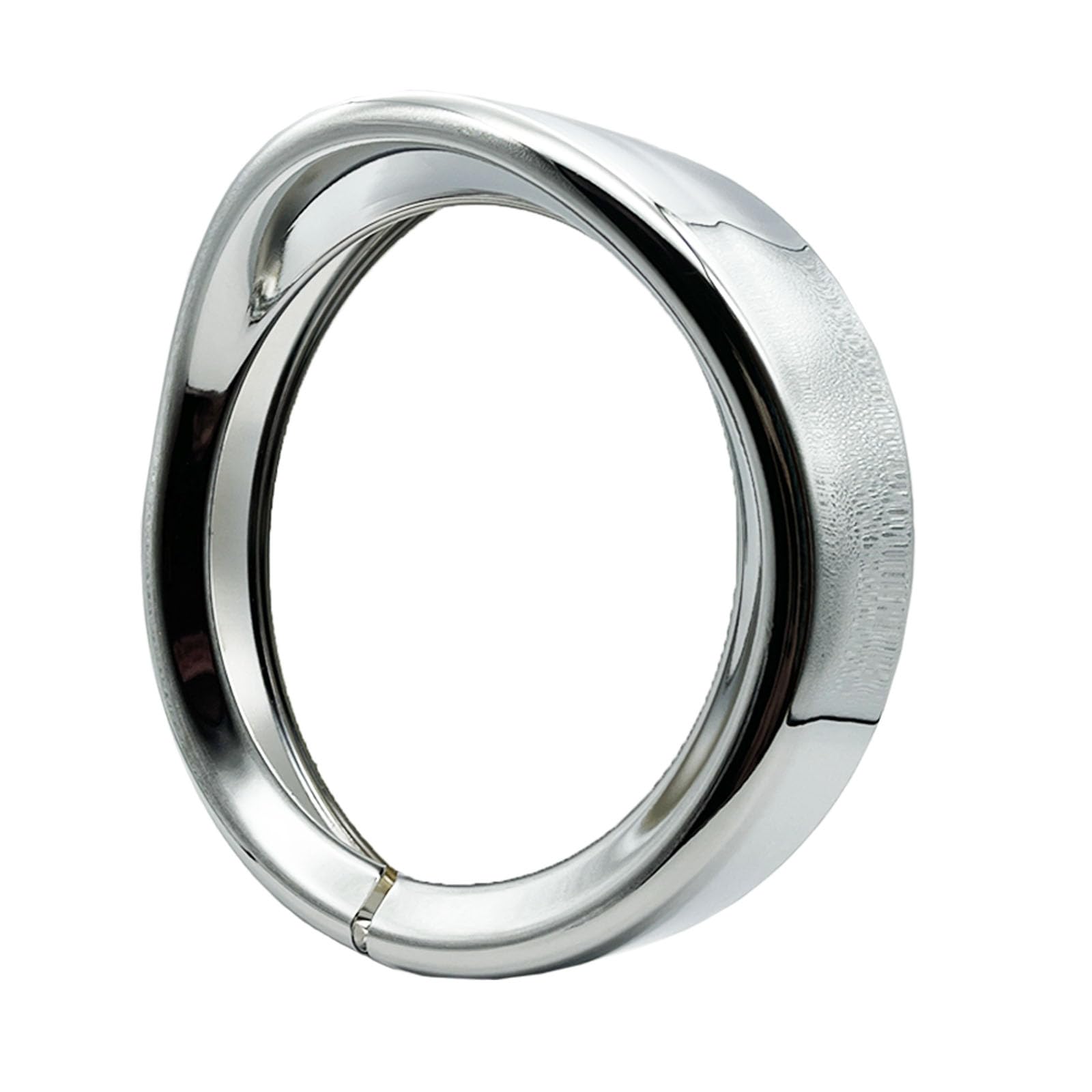 Chrom-Zierring for Motorradscheinwerfer, 7 Zoll, 4 1/2 Zoll, Zierring for Nebelscheinwerfer im Visier-Stil, kompatibel mit Touring Road King Softail FLD(7inch Trim Ring) von ASJFGTEH